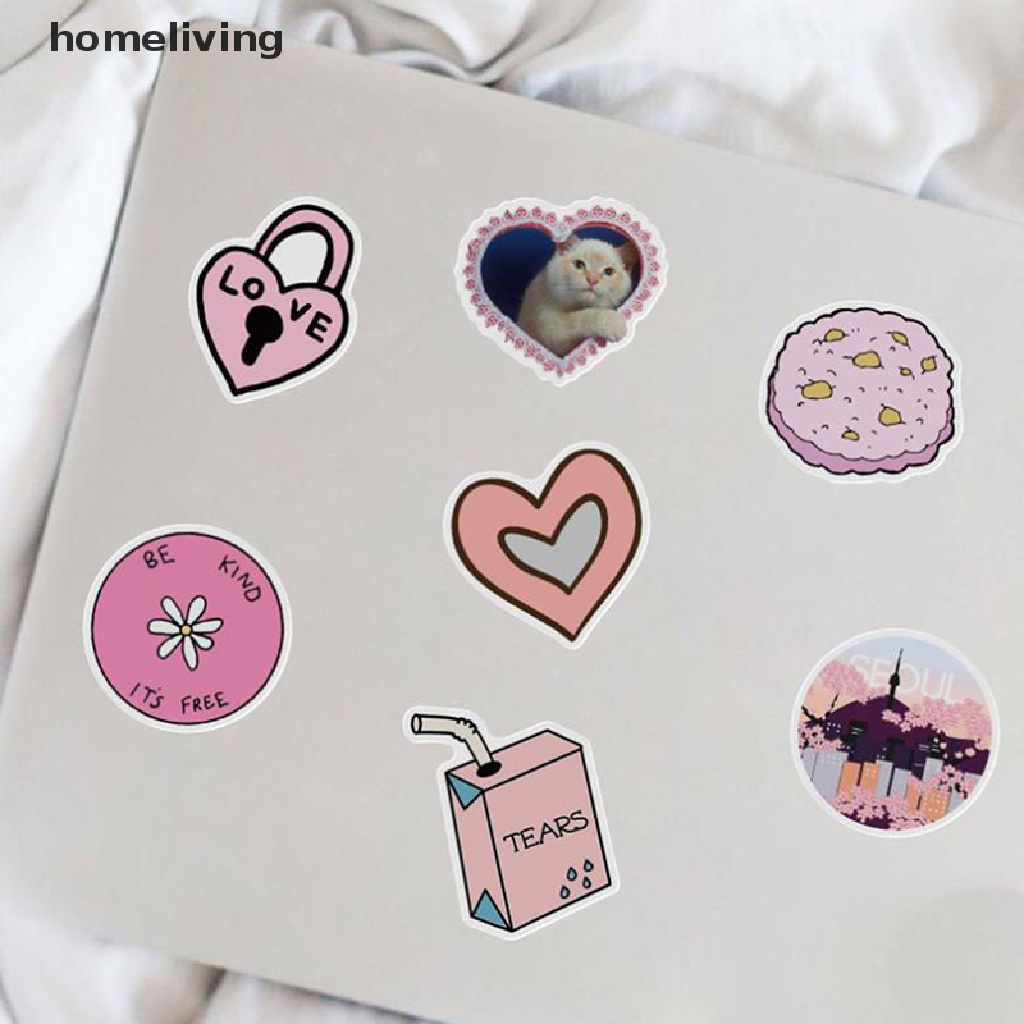 Bộ 50 Miếng Dán Họa Tiết Hoạt Hình Graffiti Trang Trí Ván Trượt / Guitar / Laptop