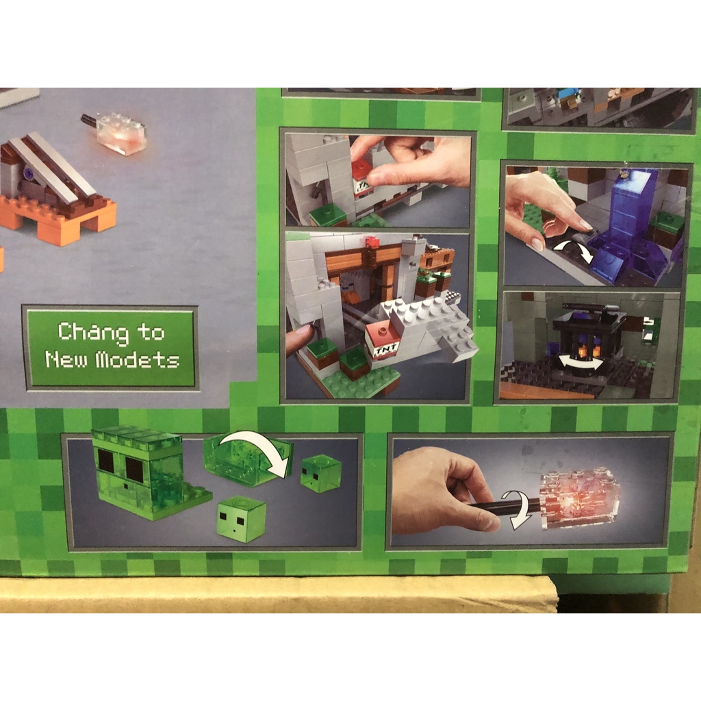 Xếp Hình Minecraft D 2139 Hang Động Kho Báu Trên Núi 2134 Mảnh