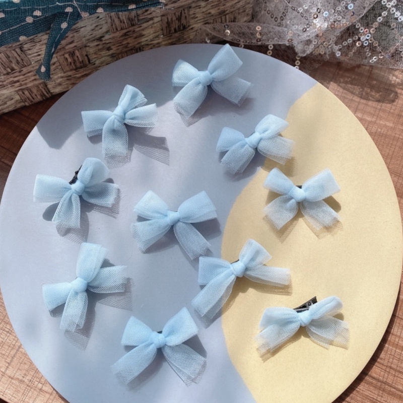 Set 10 Kẹp Tóc Nơ Thời Trang Hàn Quốc Cho Bé Gái