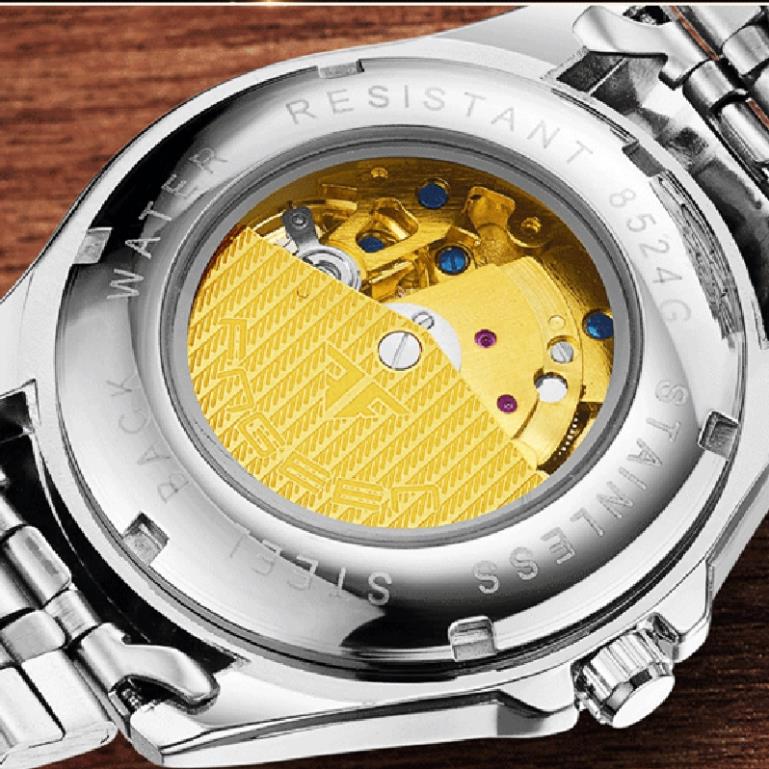 Đồng Hồ Cơ Nam FNGEEN 6810 Lộ Tim Cơ Dây Kim Loại Size 42mm Chống Nước - DONGHO AUTOMATIC