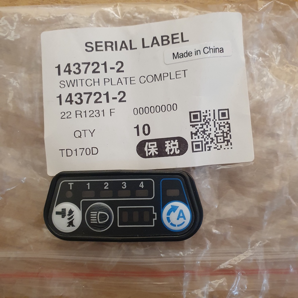 Bàn phím máy vặn vít TD/ DTD170 Makita 143721-2