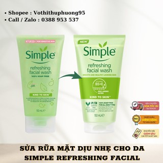 Sữa rửa mặt Simple Kind to Skin Refreshing Facial Wash - 150ML