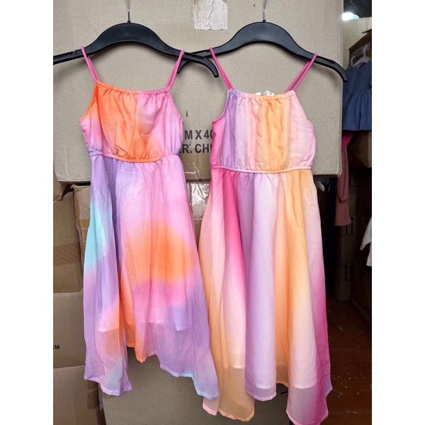 Đầm váy maxi đi biển,đi du lịch cho bé gái❤️Đầm voan lụa đi biển bao thướt tha❤️size 104-140