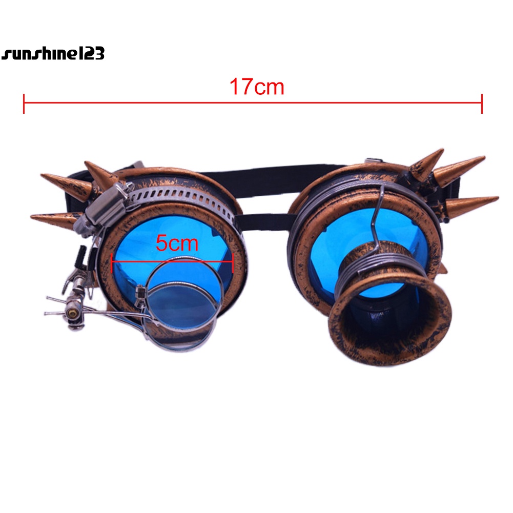 Kính mát đính đinh tán phong cách Steampunk vintage