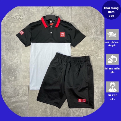 Bộ Thể Thao Nam Bộ Nam Hè Uniqlo Chất Liệu Thun Lạnh Phong Cách THể Thao