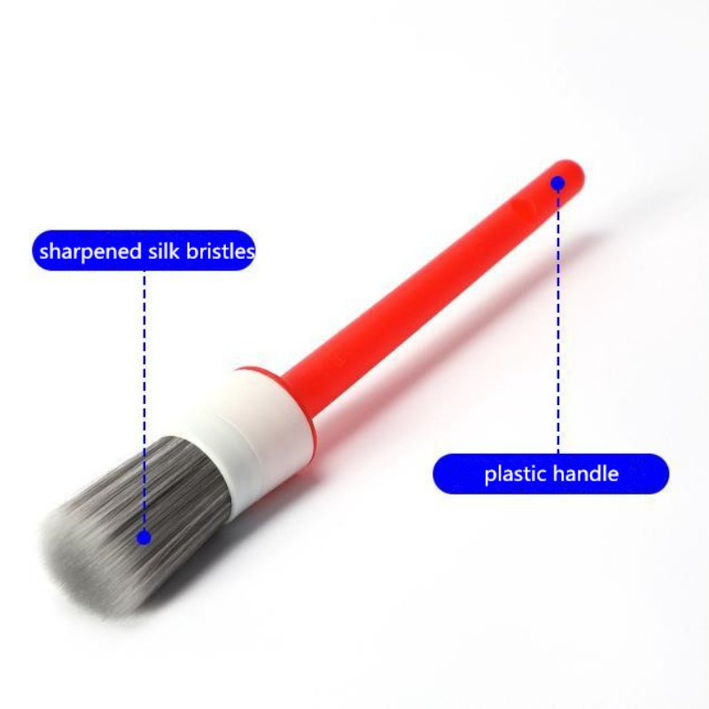 Bộ 5 Bàn Chải Vệ Sinh Xe Hơi Đầu Cứng Với Tay Cầm Dài Tiện Dụng