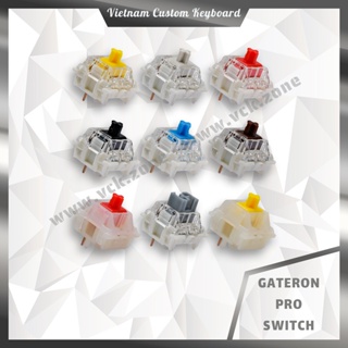Gateron Pro 2.0 Switch | Yellow Milky - RGB | Giá Rẻ Hiệu Năng Cao | Akko Cherry KTT | Dùng Cho Bàn Phím | VCK