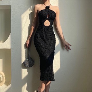 Đầm body hoa hồng đen phong cách sexy thời trang nữ hera Z12
