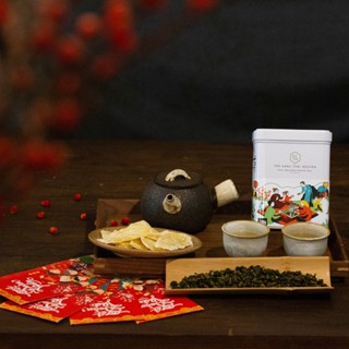 Combo 2 lon trà oolong & trà xanh Thái Nguyên làm Quà Tết 2023 sang trọng ý nghĩa cao cấp, quà tặng sức khỏe gia đình