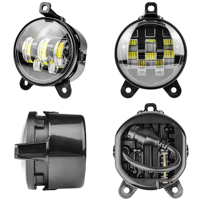 Cặp Đèn Pha LED Sương Mù Hình Tròn 3.5 Inch Cho Xe Hơi Lada