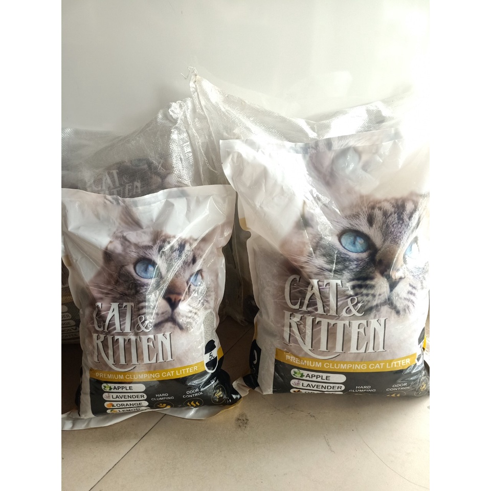 Cát vệ sinh cho mèo cambo mua theo tải  CAT&KITTEN chính hãng siêu hút ẩm vào khử mùi siêu tốt