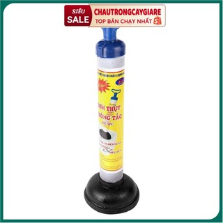 Dụng cụ thông tắc cống tolet, bồn cầu - cây bơm thụt thông tắc bồn cầu nhà vệ sinh, dễ sử dụng tại nhà