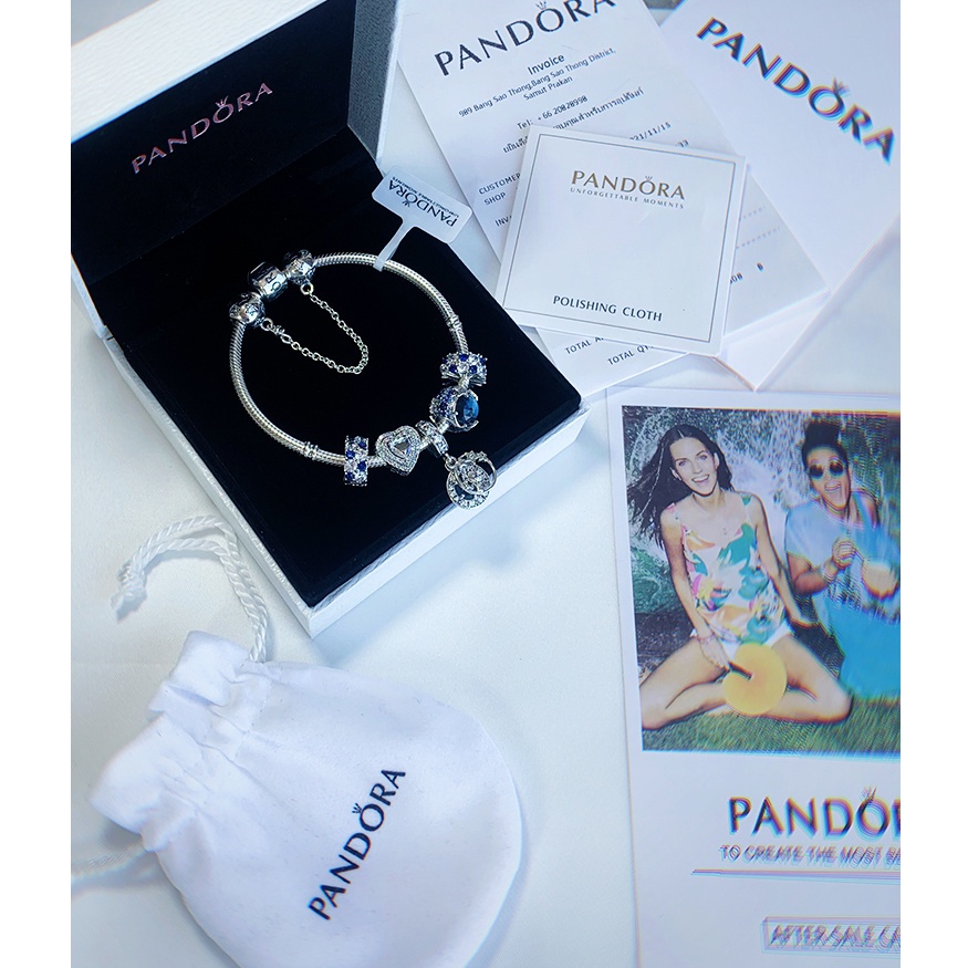 Vòng Tay Dulaibo Pandora Sterling 925S Dây Xích 19cm