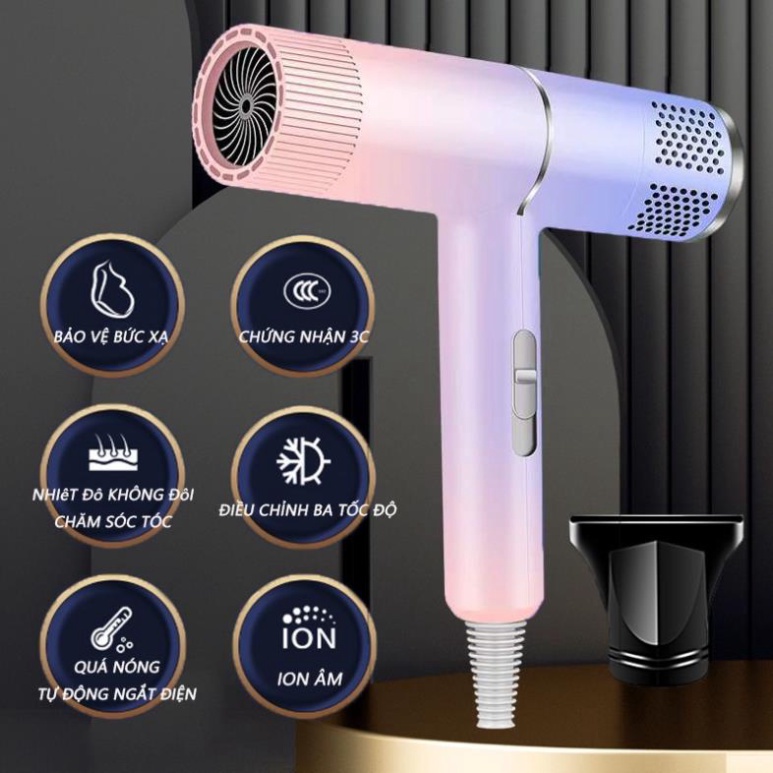 Máy sấy tóc 2 chiều nóng lạnh công suất lớn Concept, máy sấy tóc ion âm, chăm sóc tóc mềm mượt-CN29