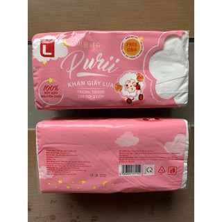 Khăn giấy lụa Purii 220 tờ 2 lớp
