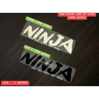 Tem ninja dán ốp sườn phản quang