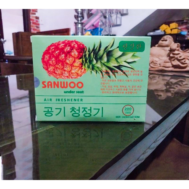 Sáp thơm Dứa Sanwoo khử mùi ô tô, Sáp thơm trong phòng, Sáp thơm ô tô Nhập khẩu Hàn Quốc