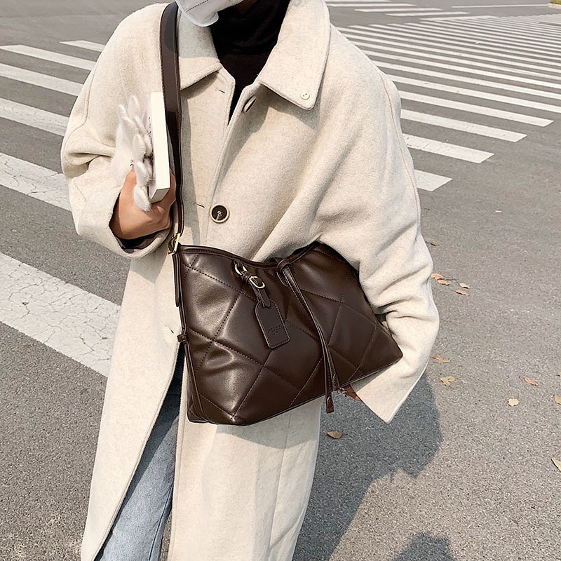 Túi Đeo JASMIN NOIR Chéo Họa Tiết Sọc Caro Đơn Giản Thời Trang Dành Cho Nữ