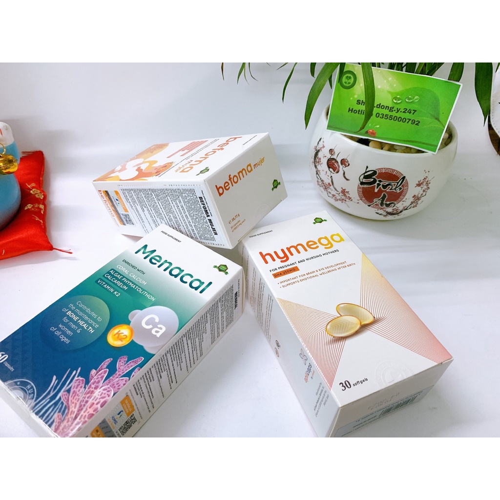 Sắt Befoma Hunmed - Bổ sung Sắt, acid folic và vitamin khoáng chất cho mẹ bầu hộp 30 viên