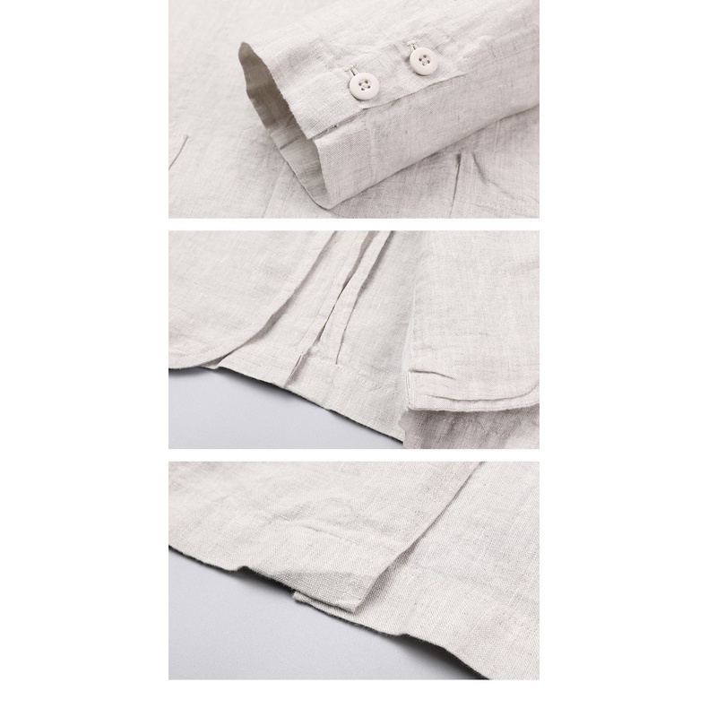 Áo khoác Blazer Nam Form suông dài tay unisex basic chất linen cao cấp ,hợp mọi thời đại, phong cách Hàn Quốc, Vest | BigBuy360 - bigbuy360.vn