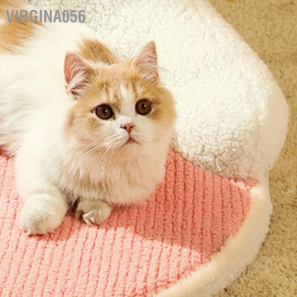 Có thể bán buôn Mèo Ngủ Thảm Mềm Ấm Chống Trơn Trượt Có Thể Giặt Thú Cưng Dễ Thương Giường Miếng Lót Kèm Gối Cho Thỏ Con Chó Virgina056 Hàng giao ngay