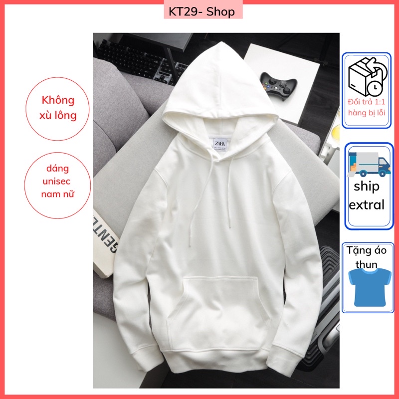 Áo hoodie nỉ da cá thun da cá unisex,áo có mũ dài tay nam nữ cao cấp dáng thể thao, đẹp rẻ