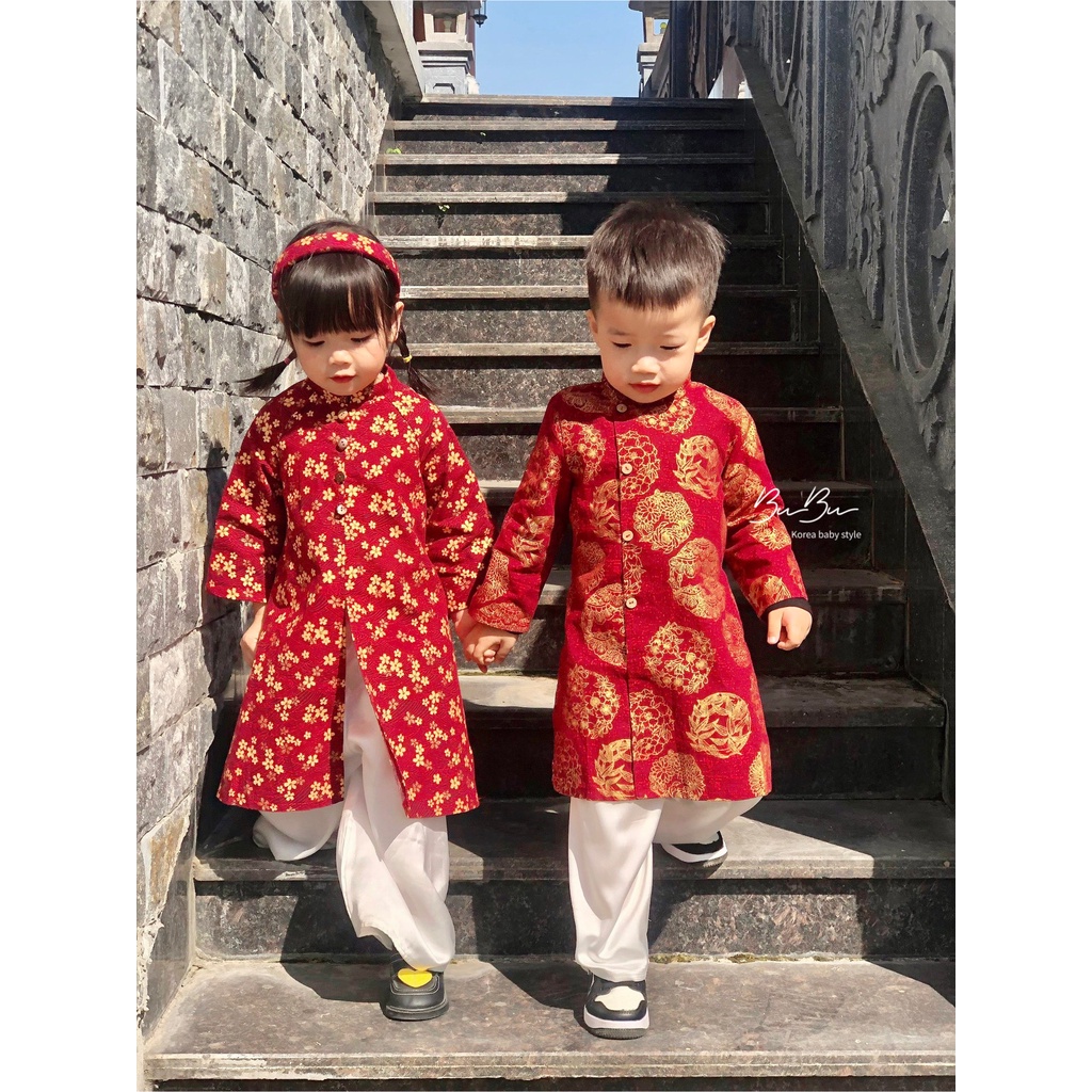 𝐀́𝐨 𝐃𝐚̀𝐢 𝐋𝐢𝐧𝐞𝐧 - Kèm Quần & Mấn Cho Bé Trai