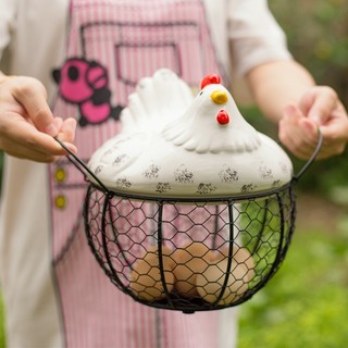 (HÀNG CÓ SẴN) Giỏ Gà Đựng Trứng Thiết Kế Độc Đáo(giỏ có hình chú gà)