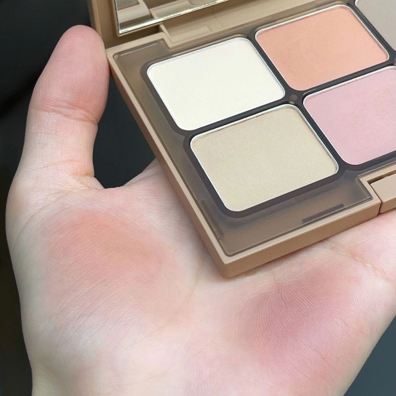 Bảng Phấn Mắt Dikalu Sáu Màu Tông Đất Tạo Khối Trang Điểm Má Hồng Sáng Bóng One