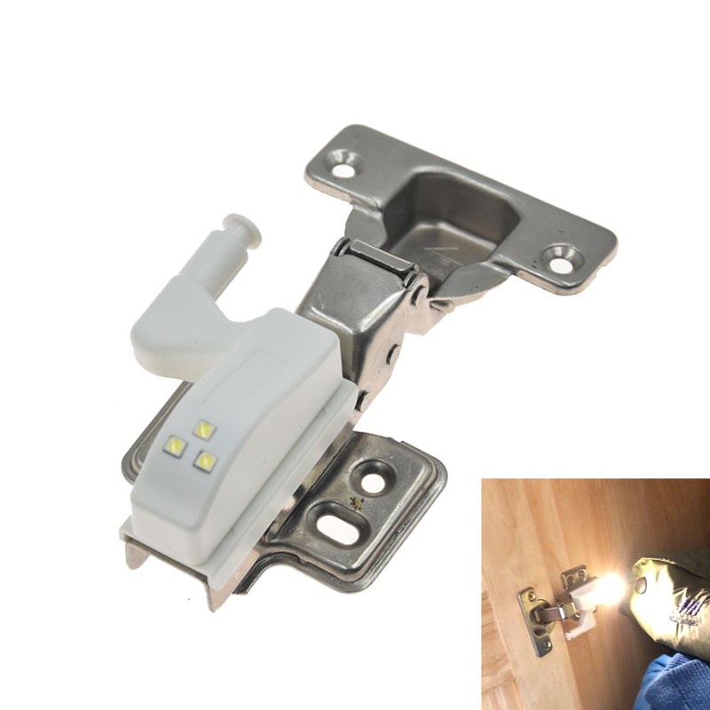 Đèn led gắn bản lề tủ quần áo tiện dụng cao cấp_Tặng mỗi đèn 1 pin