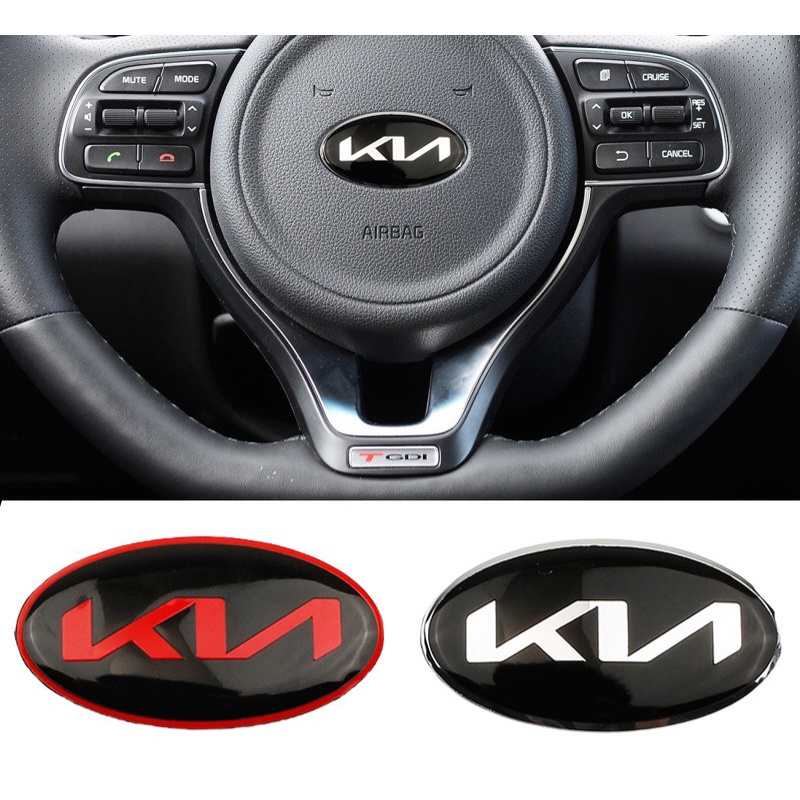 Miếng dán logo vô lăng xe KIA mới