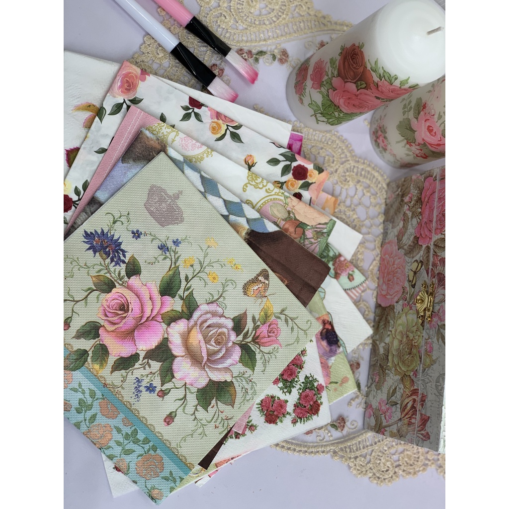 Khăn giấy ăn decoupage