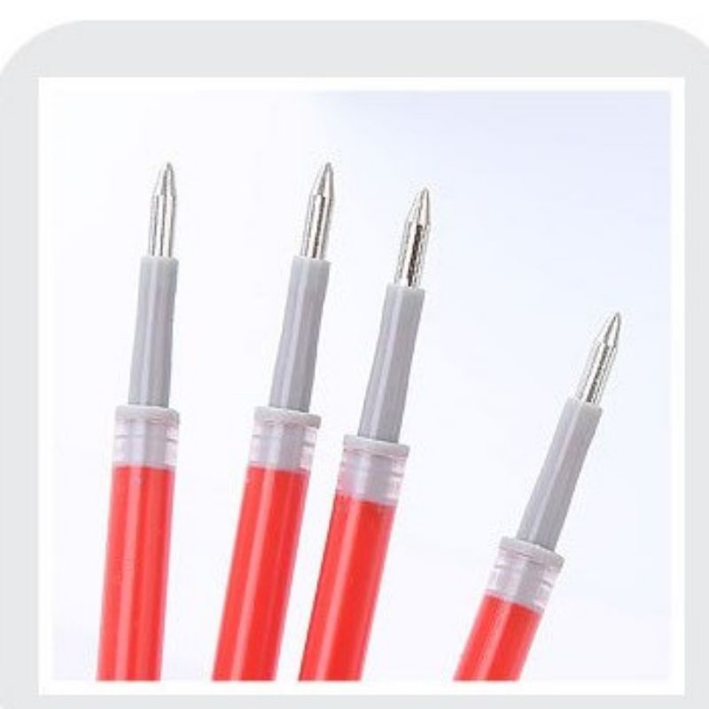 Set 10 / 20 /  50 Ruột bút gel bấm thay ngòi Viết Chữ Đẹp, Trơn, Đều Mực