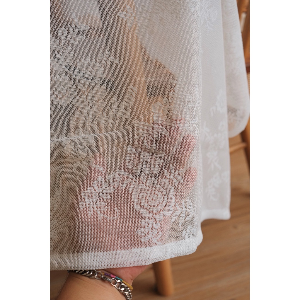 Khăn bàn ren chữ nhật retro