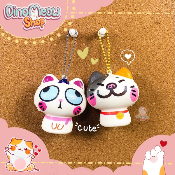 Squishy mini/ Mèo mini siêu dễ thương, mềm, chất bánh dính