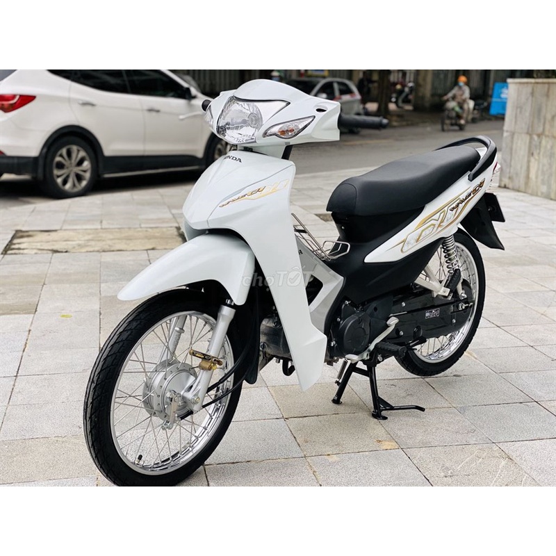 Yếm phải Wave A 110 Màu trắng xanh 55P Zin Honda - 64430K89V00ZB