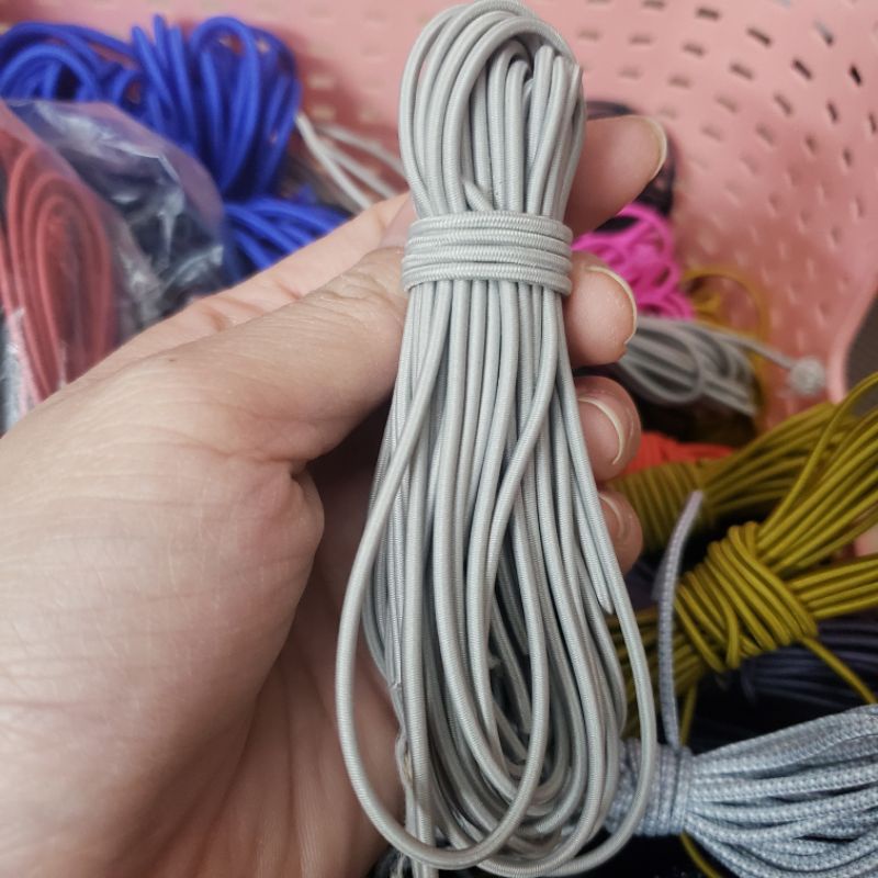 Dây chun tròn co giãn làm dây buộc tóc,phụ liệu hànmade size 2_3mm