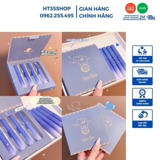Set 4 cây son kem lì vongee chú voi xanh ht35shop