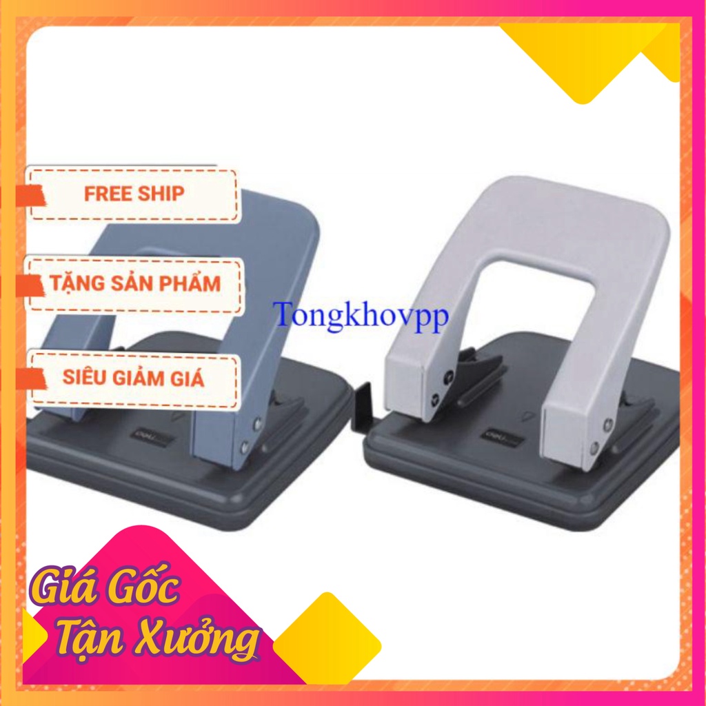 Đục lỗ, dập lỗ 20 tờ Deli