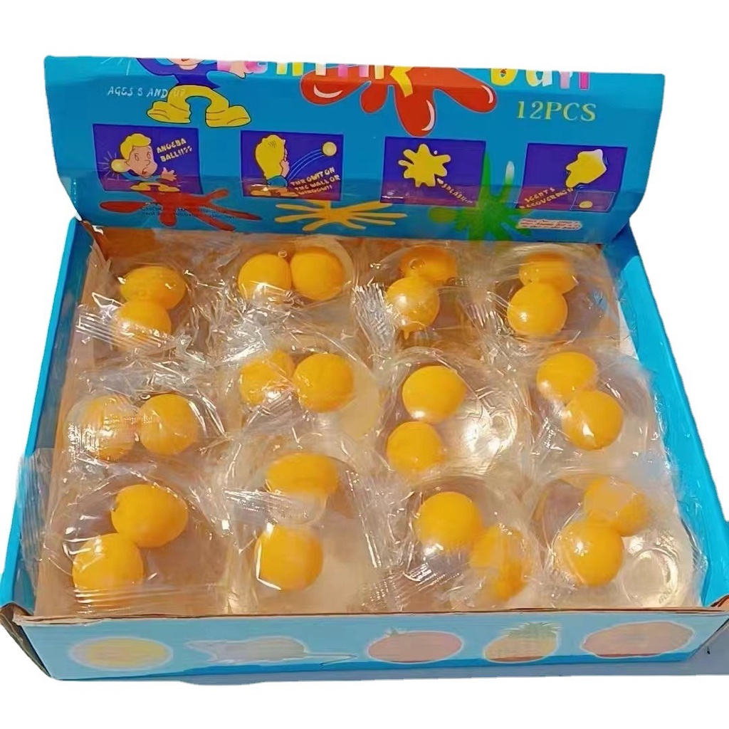 Quả Trứng Gà 2 Lòng Squishy Gudetama đáng yêu mochi slime bóp xả ...