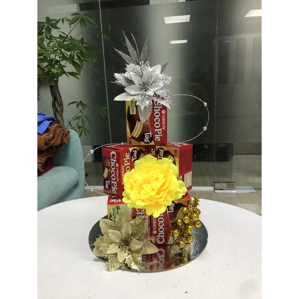 Set phụ kiện làm tháp lễ, trang trí bánh kẹo, hoa quả Kèm Đế, Phụ kiện làm tháp tài lộc trưng bày dịp lễ tết
