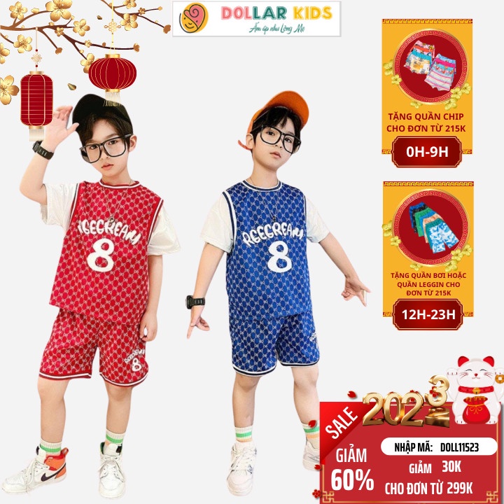 Đồ Bộ Cho Bé Trai Hãng Dollarkids Dành Cho Bé Tư 2 Tuổi Trở Lên Vải Co