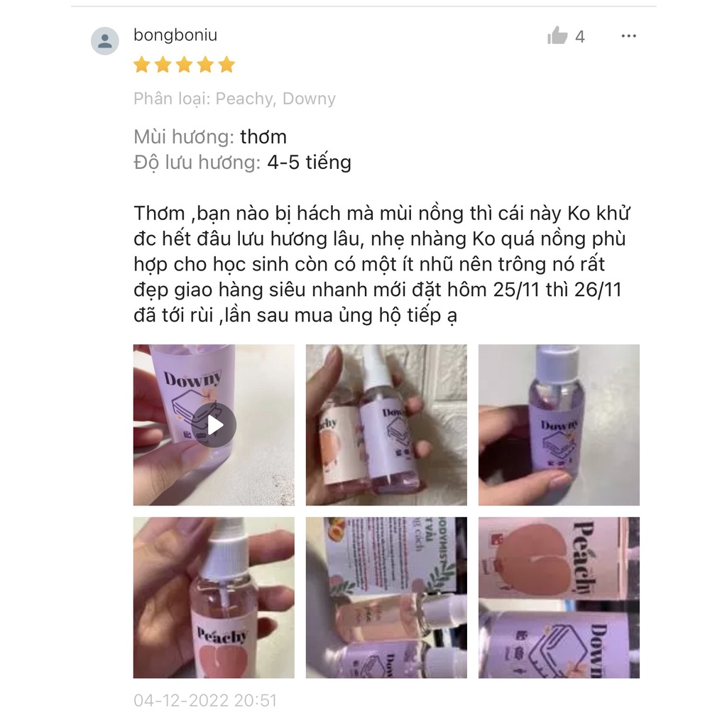 Xịt Thơm Quần Áo Hương Nước Hoa, Xịt Khô Lưu Hương Lâu Fabric Perfume 50ml | BigBuy360 - bigbuy360.vn