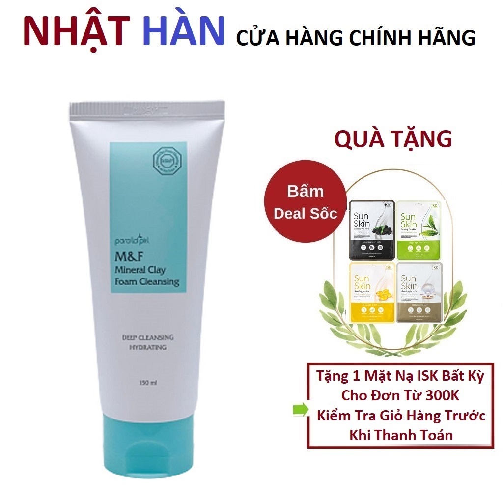 Sữa Rửa Mặt Làm Sạch Sâu, Phục Hồi Màng Ẩm Paralapiel M&F Mineral Clay Foam Cleasing 150ml