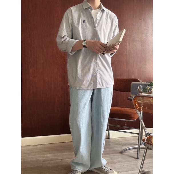 SANTÉ STUDIO - Áo sơ mi nam dài tay thêu hình nhỏ- RALA SHIRT. | BigBuy360 - bigbuy360.vn