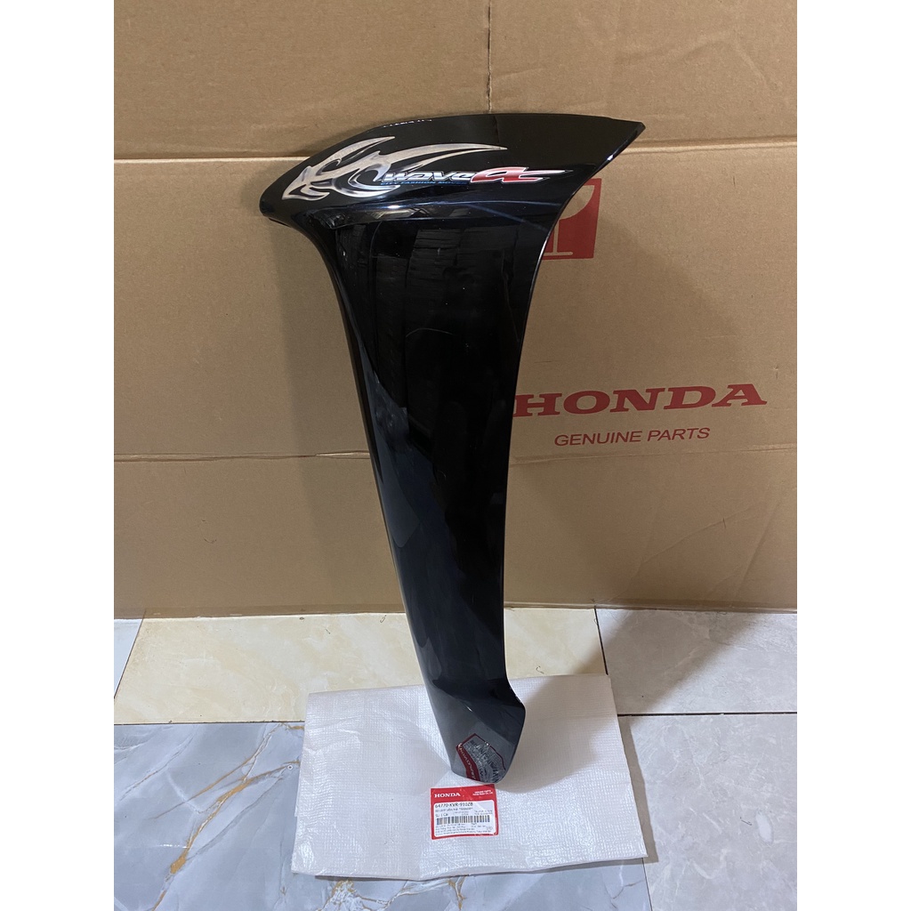 Cánh yếm bên trái - bửng yếm HONDA WAVE A100 năm 2006 màu Đen. NH-A69P 64770KVR910ZB