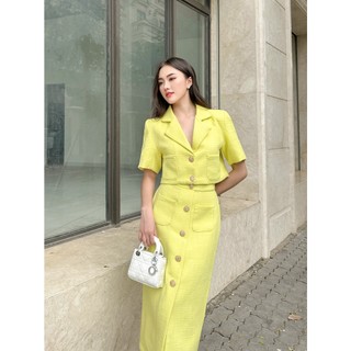 Set dạ ( áo + chân váy) Madeline sang chảnh