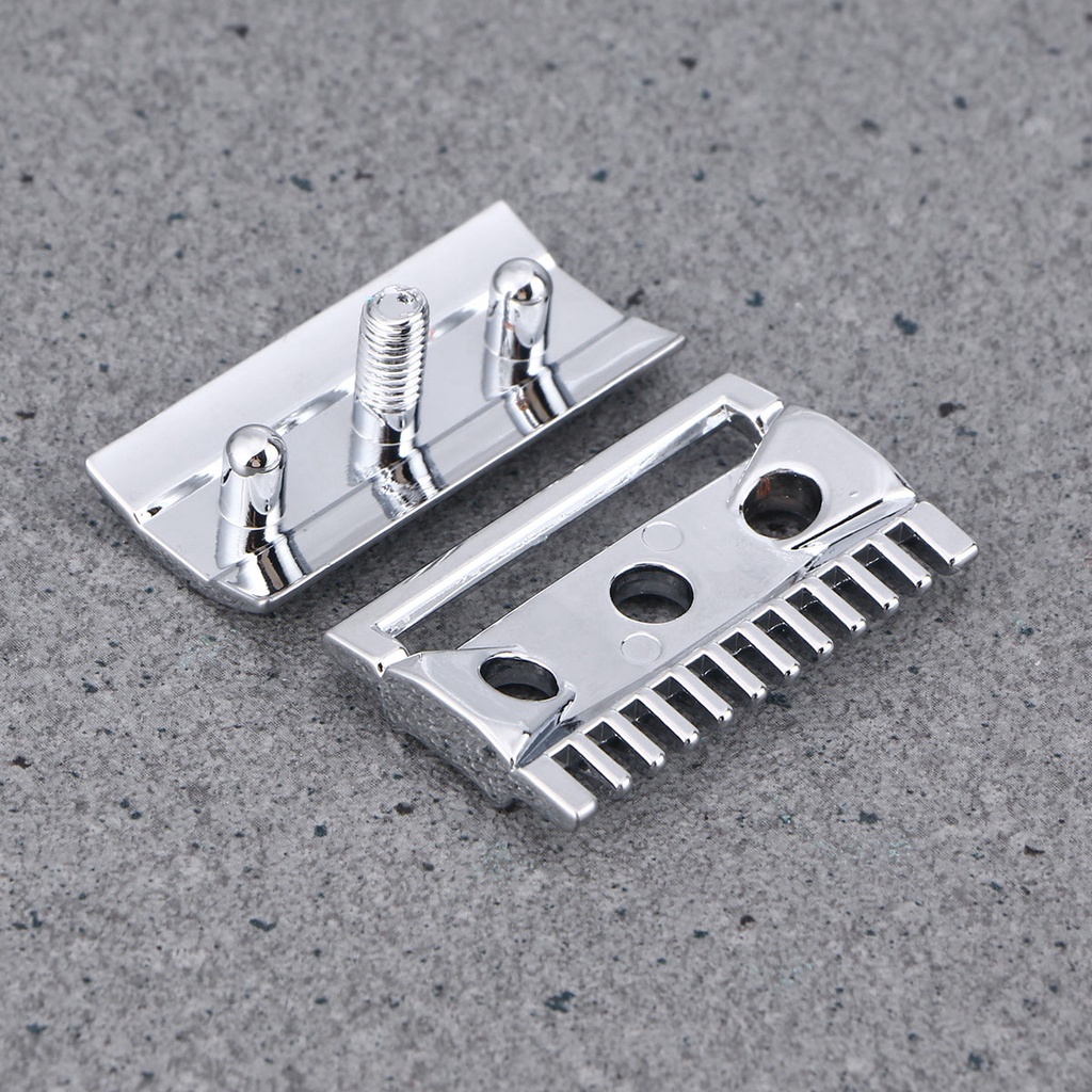 Lược Cạo Râu Bằng Hợp Kim Kẽm Hai Mặt Thay Thế An Toàn Không Cần Dùng Tay