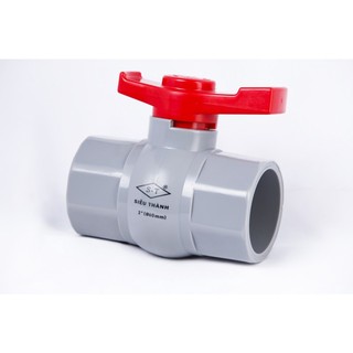 Van tay đỏ, van khóa nước pvc 21mm, 27mm, 34mm
