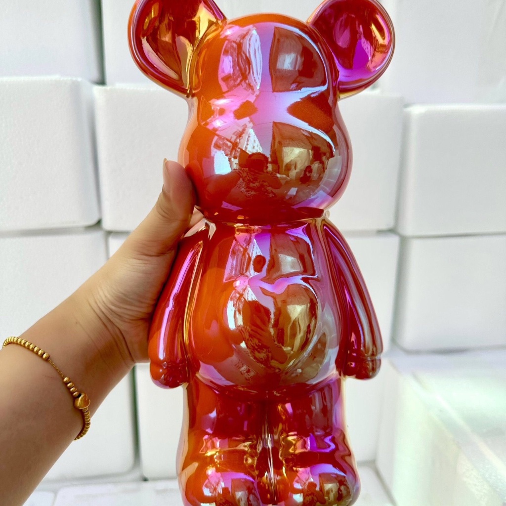 Tượng Gấu Bearbrick Decor Phòng Ngủ, Mô Hình Trang Trí Phòng Ngủ Sang Trọng Nhiều Màu Sắc Kích Thước 29cm